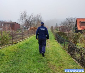 Policjant na działkach