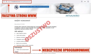 Cyberprzestępcy podszywają się pod CBZC