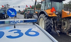 Policyjne zabezpieczenia protestów rolników