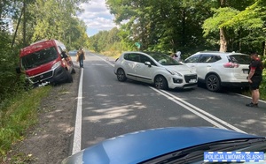 Seria wypadków i kolizji na drogach powiatu lwóweckiego - Policja apeluje o ostrożność